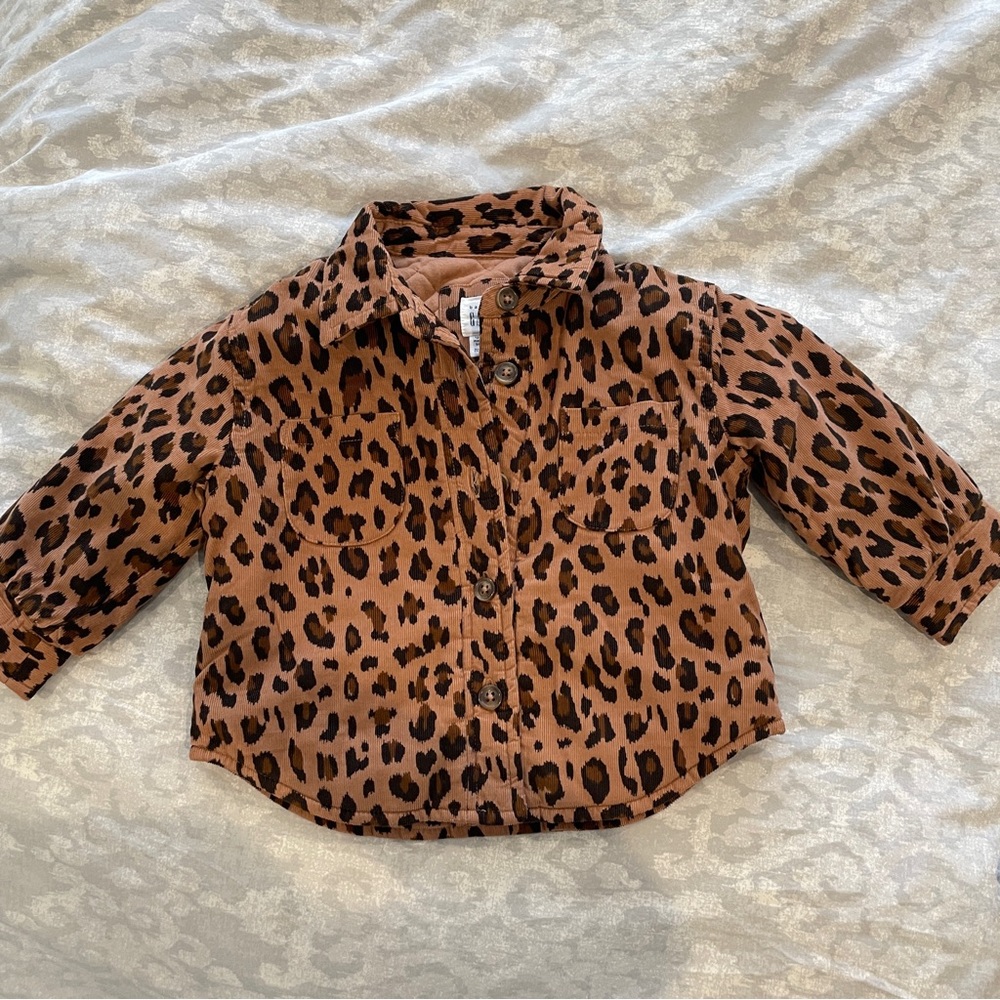 NWT baby gap leopard coat